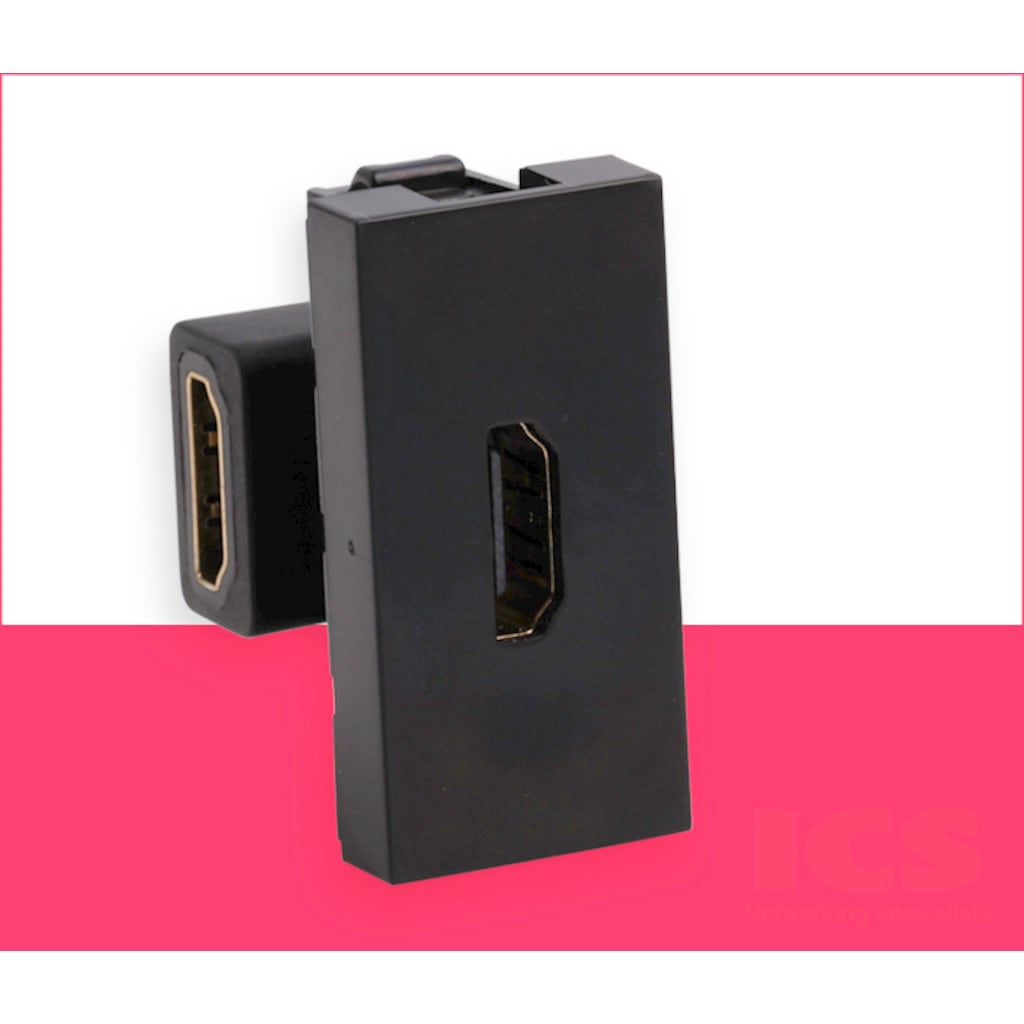 45X45Mm Unıversal Priz - HDMI-SİYAH
